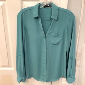 Long sleeve button up blouse